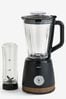 Black Bronx Blender With 1.5L Glass Jug and 600ml Plastic Cup