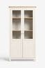Cream Malvern Oak Effect Glazed Cabinet Shelf, Glazed Cabinet