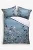 Wendbare Bett- und Kissenbezüge aus 100 % Baumwolle mit Blumenprint und Oxford-Kanten