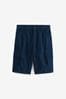 Marineblau - Länger geschnittene Cargo-Shorts mit Gürtel