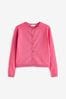 Bright Pink Button-Up Cardigan (3-16yrs)
