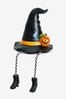 Black Halloween Witches Hat Ornament