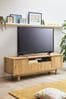 Natural Arches Mango Wood Effect TV Unit, Up to 65 Inch