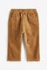 Tan Brown Corduroy Pull-On crossbody Trousers (3mths-7yrs)