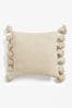 Natural 43 x 43cm Sahara Tassel Cushion, 43 x 43cm