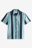 Light Blue Stripe Short Sleeve Shirt