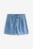 Mid Blue TENCEL™ Utility Detail Shorts, Regular
