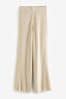 Rochelle Neutral Brown Rib Co-ord Trousers