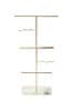 Oliver Bonas Gold Wiggle Metal & Marble Jewellery Stand