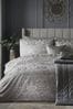 Laurence Llewelyn-Bowen Silver Firenza Jacquard Duvet Cover and Pillowcase Set