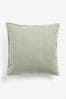 Sage Green 50 x 50cm Dalby Contrast Edge Cushion