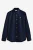 Barbour® Navy Blue Oxtown Classic Oxford Long Sleeve Cotton Shirt