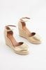 Gold Forever Comfort® Closed Toe High Wedges