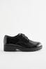 Black Patent Standard Fit (F) School Leather Lace-Up Shoes
