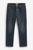 Blue Dark 100% Cotton Authentic Jeans, Straight Fit