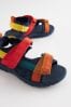 Colourblock Standard Fit (F) Lightweight Touch Fastening Adjustable Strap Trekker Sandals, Standard Fit (F)