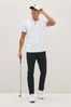 Navy Blue Slim Shower Resistant Golf Stretch Chino Trousers