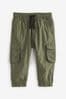 Khaki Green Lined Cargo Trousers (3mths-7yrs)