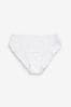 White Extra High Leg Floral Lace Extra High Leg Knickers
