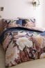 Catherine Lansfield Blue Opulent Floral Duvet Cover and Pillowcase Set