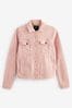 Blush Pink Denim Jacket, Regular