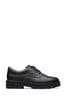 Clarks Black Multi Fit Leather Prague Lace Shoes