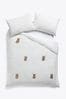 Cream 3D Hamish The Highland Cow Fleece Duvet Cover and Pillowcase Set