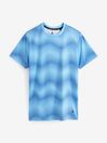 Blue Wave Printed Training T-Shirt