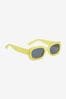 Lime Green Polarized Rectangle Sunglasses