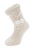 Pour Moi Cream Cosy Cable Knit Socks