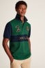 Joules Embellished Green Embroidered Polo Shirt