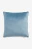 Pale Blue 59 x 59cm Matte Velvet Cushion, 59 x 59cm