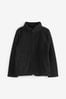 Black Zip-Up Fleece Sellam Jacket With Pockets (3-16yrs)