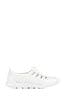 Pavers White Ladies Wide Fit Casual Slip-On Shoes