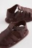 Brown Baby Sandals (0-24mths)