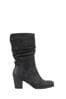 Pavers Slouch Black Boots