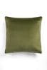 Olive Green 59 x 59cm Matte Velvet Cushion, 59 x 59cm