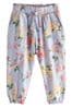 Blue Floral Cotton Trousers (3mths-7yrs)