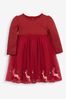 RED Valentino bow-detail ruffle-hem dress