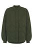 Whistles Green Ida Short Quilted Coat