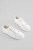 White Wide Fit Forever Comfort® Baseball Trainers, Regular/Wide Fit