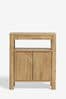 Natural Arches Mango Wood Effect Storage Side Table
