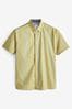 Yellow Printed Short Sleeve Shirt