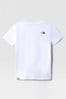 The North Face White Simple Dome Teen T-Shirt