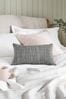 Grey 40 x 59cm Ashton Chenille Cushion, 40 x 59cm