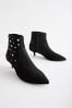 Black Forever Comfort® Stud Detail Ankle Boots