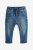 Mid Blue Denim Super Soft Pull On Jeans With Stretch (3mths-7yrs)