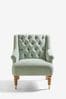 Laura Ashley Baron Chenille Pale Grey Green Ropsley Chair