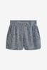 Blauer Chambray - Shorts aus Leinenmischung für Jungen, Regular