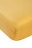 Ochre Yellow Pure Cotton 200 Thread Count Percale Deep Fitted Sheet